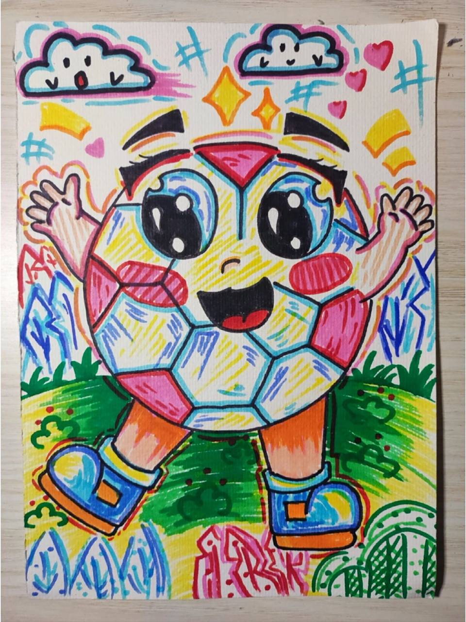 足球简笔画  是原创