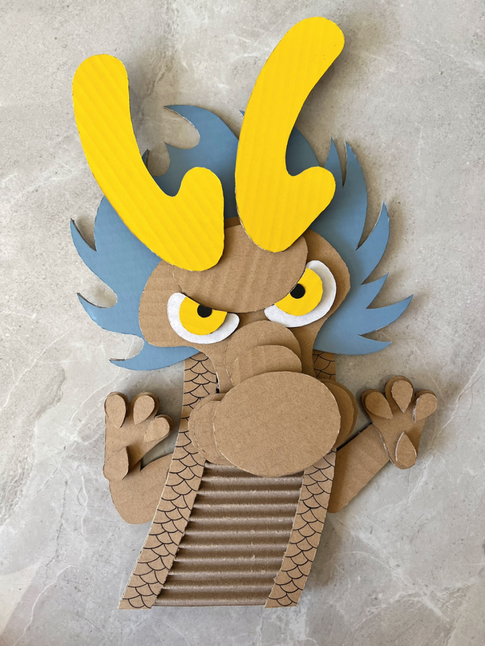 快递箱改造|纸皮画环创《二月二龙抬头》 94万物昂