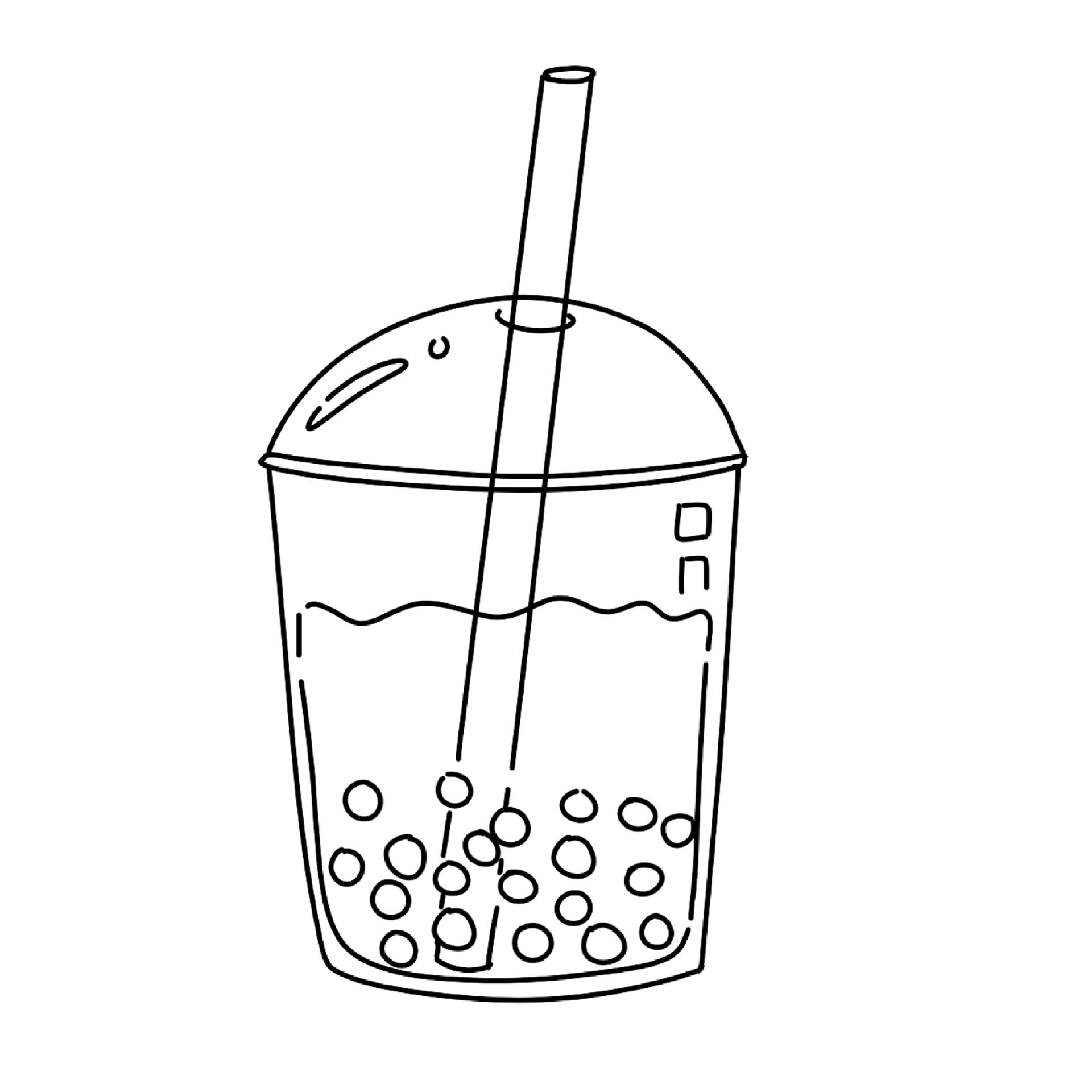 饮料杯子简笔画