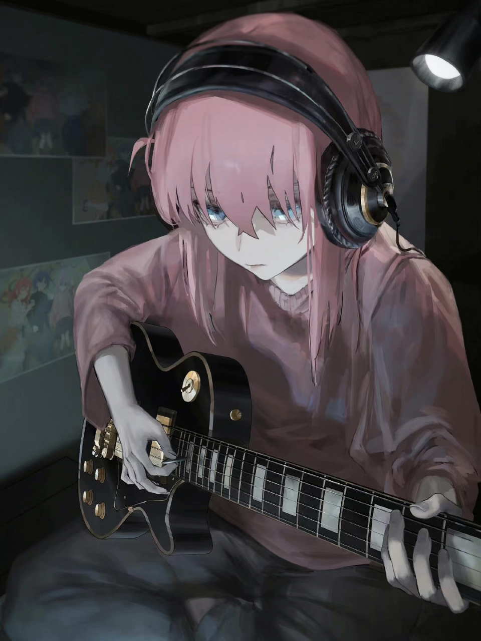 插画分享|_rsef_ 波奇酱 孤独摇滚 音乐少女 每日艺术家no.