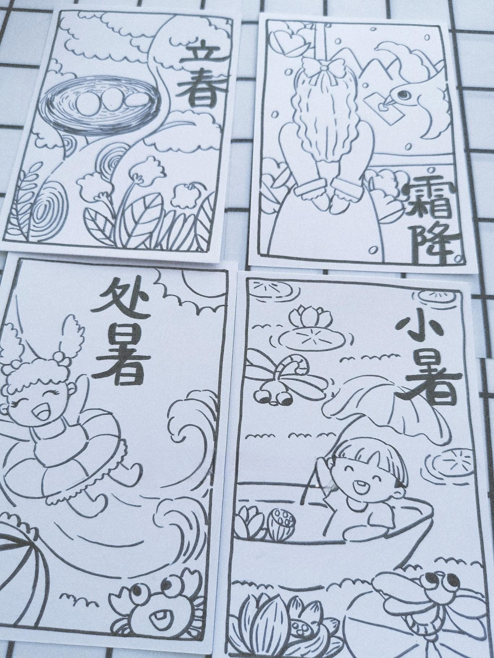 二十四节气原创系列#简笔画#线稿篇 千呼万唤始出来,感谢关注和支持!