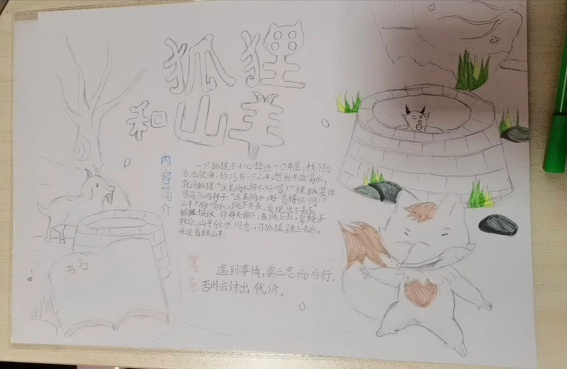 寓言故事好书推荐卡 三年级《伊索寓言》好书推荐卡