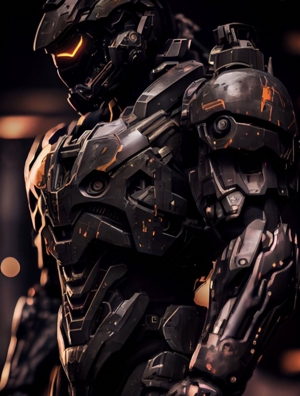 93超帅气的潮玩壁纸推荐|数字艺术-钢铁战士 原创大佬:bambooowo