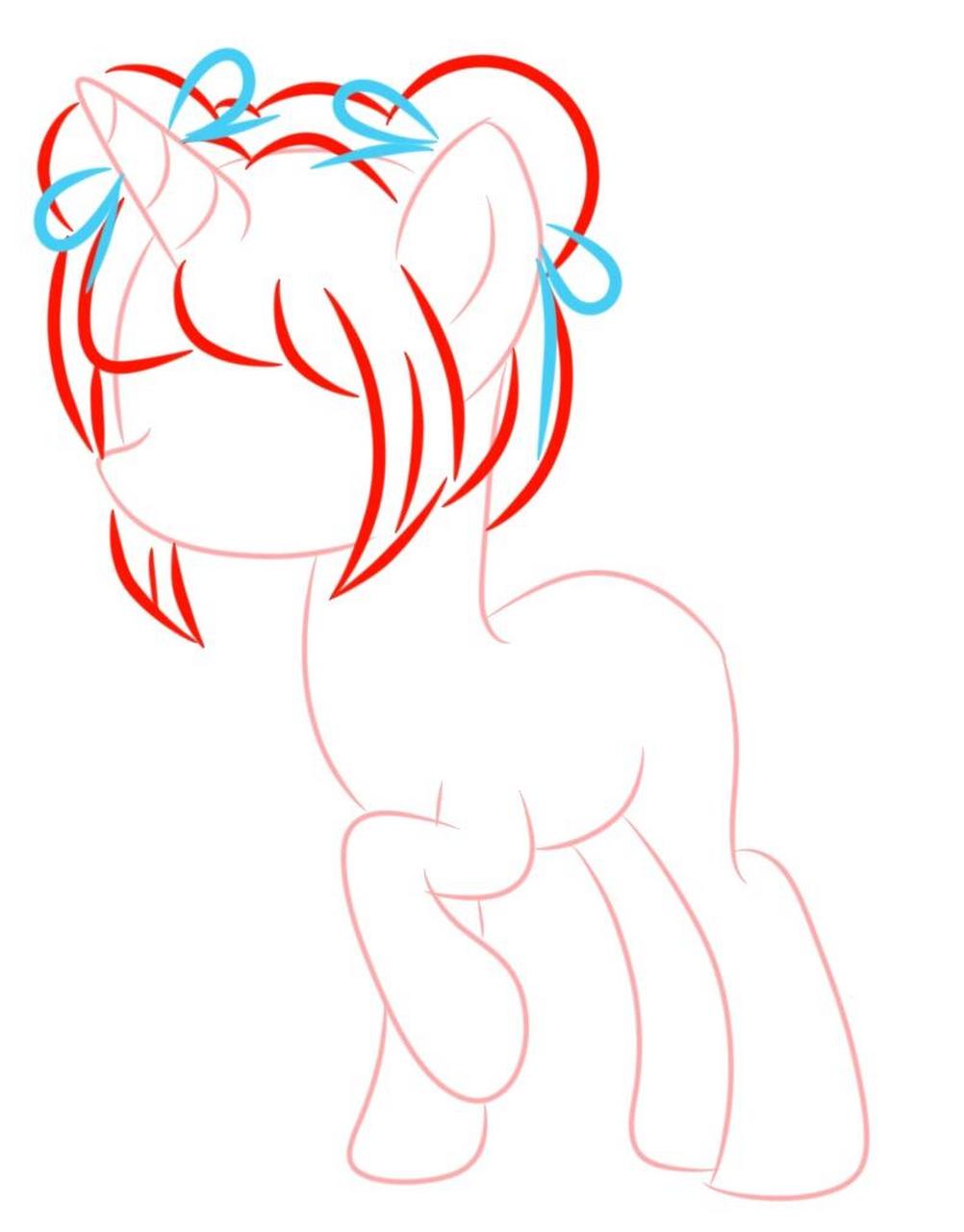 小马自设发型参考