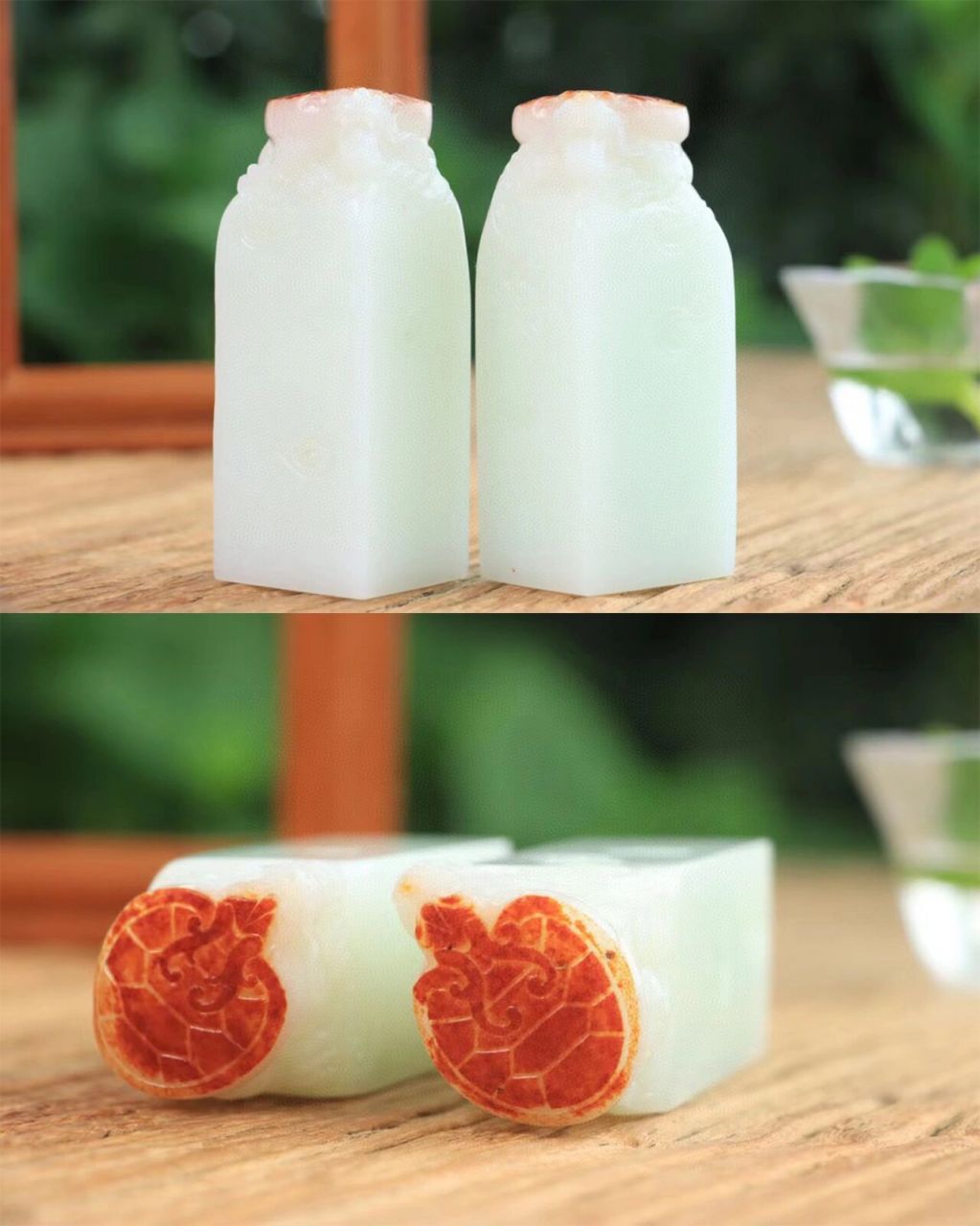 新疆和田羊脂白玉印章,气质足显优雅93 989898【印章】是传统