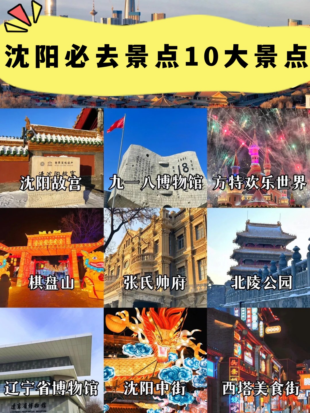 沈阳游玩排名榜图片