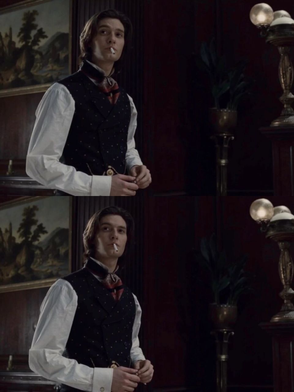 巴恩斯 补道林格雷的时候全程没看剧情都在看他了,英国男人和法国女人