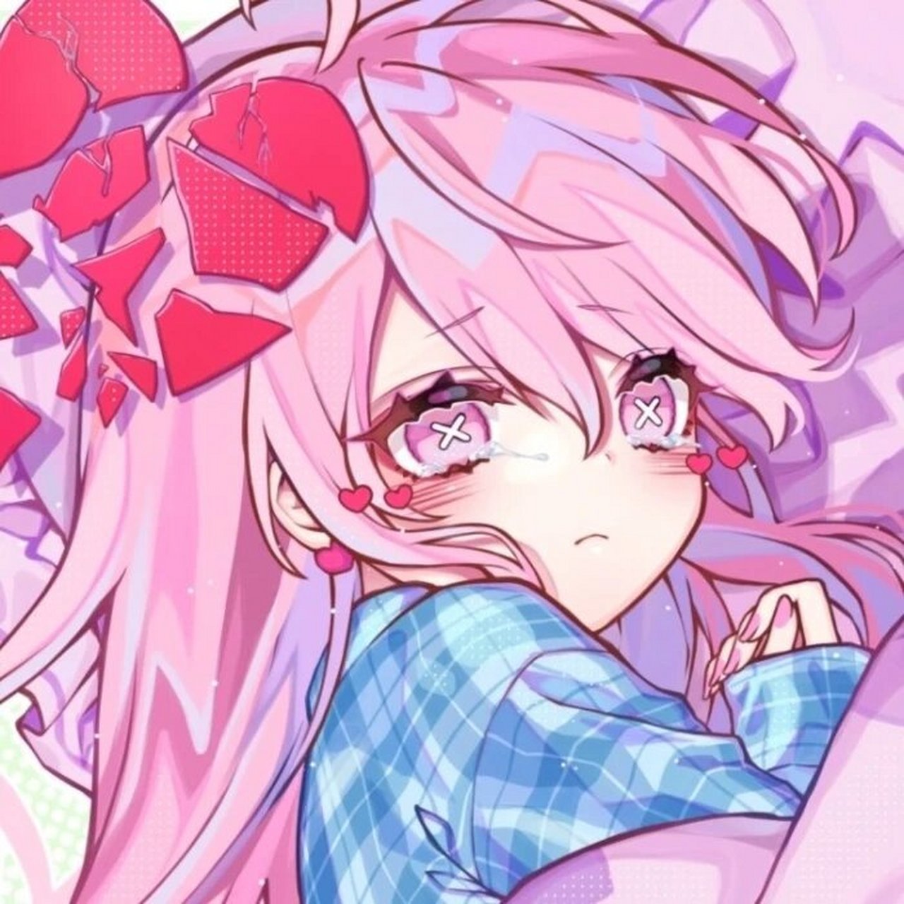 动漫粉毛萝莉头像 #动漫头像# #可爱头像