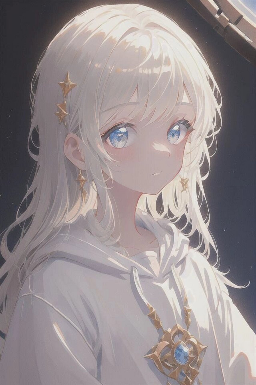 动漫白发女生头像 #动漫# #二次元# #ai绘画# #动漫女生头像# #女生