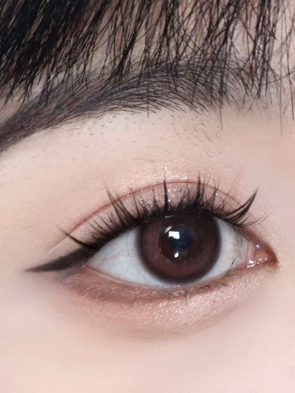 小崔改良版狗狗眼眼妆画法～ 狗狗眼妆三个画法要点:大卧蚕 半包眼睑