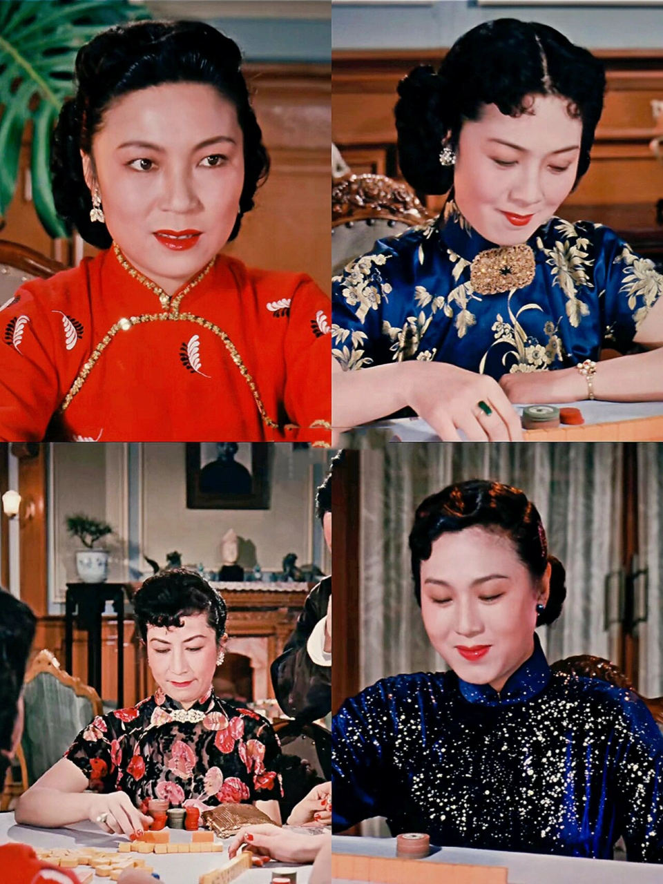 老电影里的旗袍有多绝(6)【电影不夜城】 电影背景为40年代末50年代初