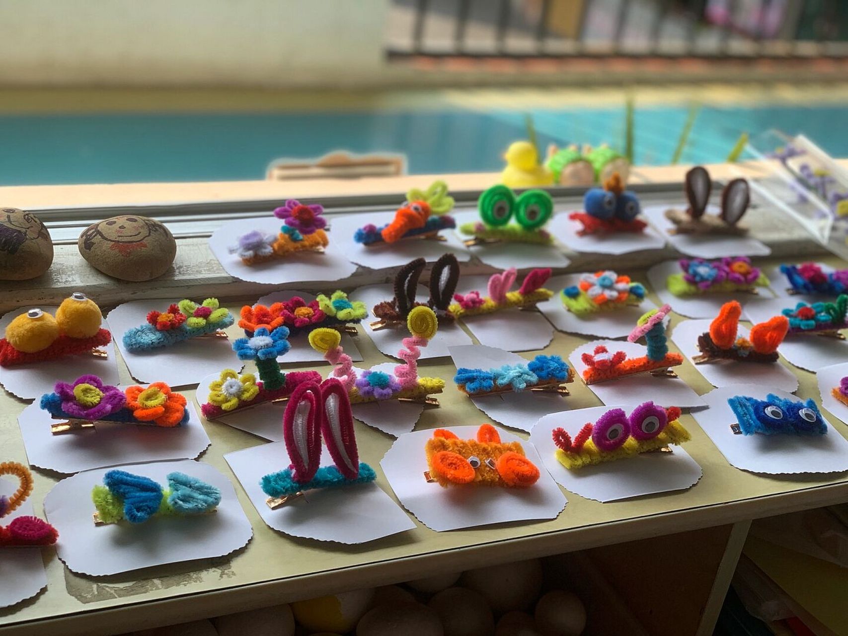 99手工制作 99幼儿园毛毛棒发夹#手工发夹# #幼儿园手工# #手工