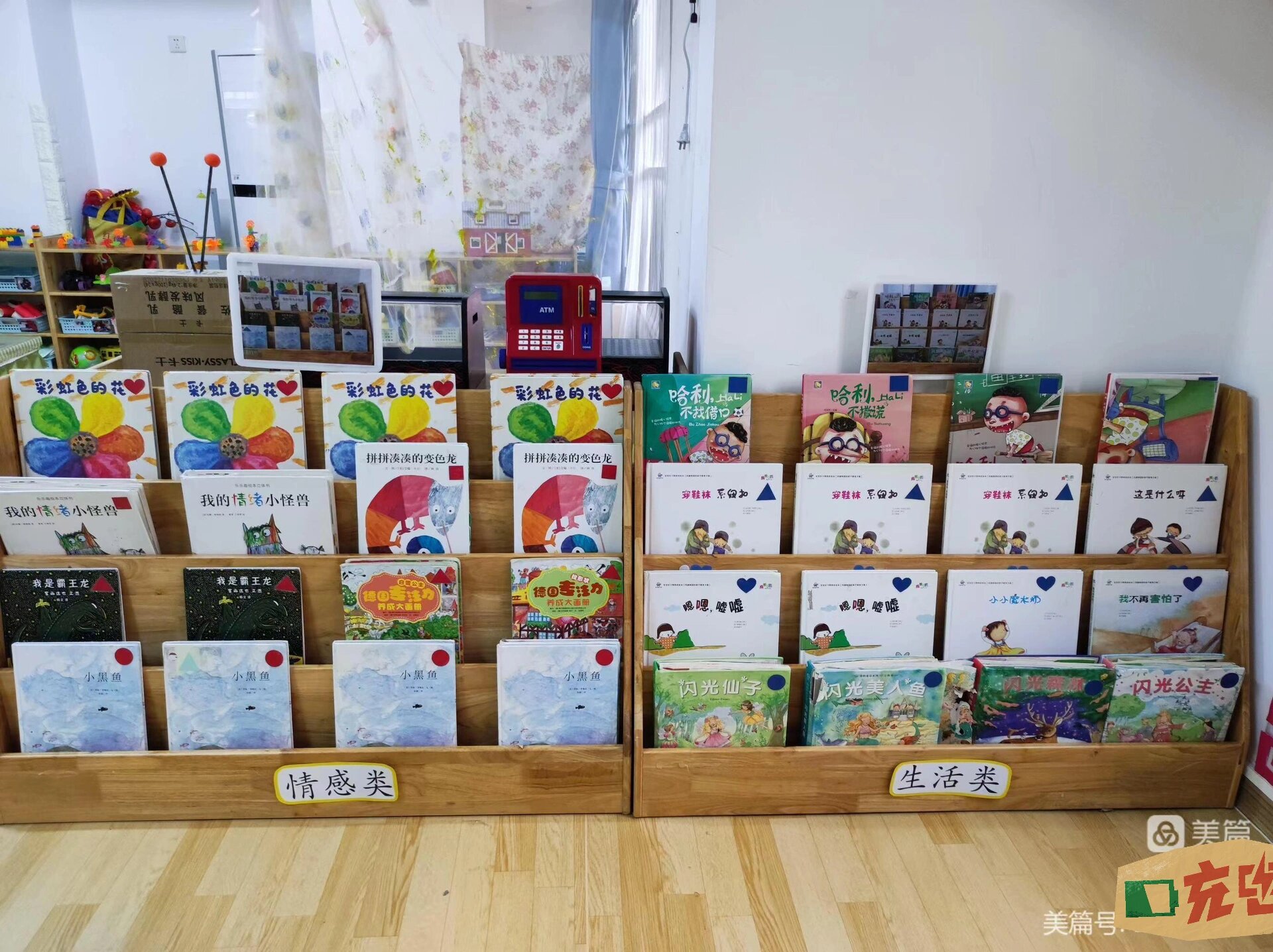 小,中班图书区图形标志