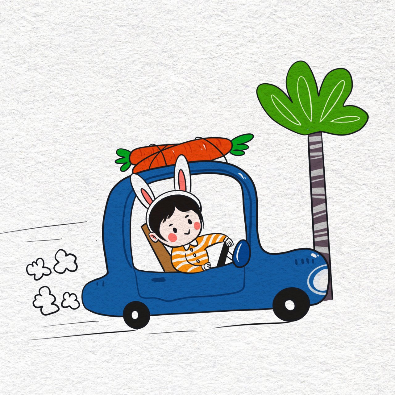 简笔画练习 | 开车16 老人说:遇见是福气,不遇见也是.