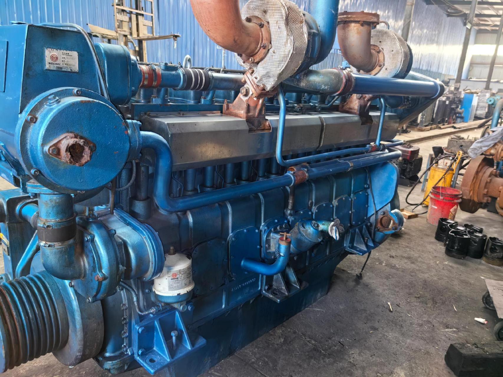 2019年的潍柴8170/900马力原装机.