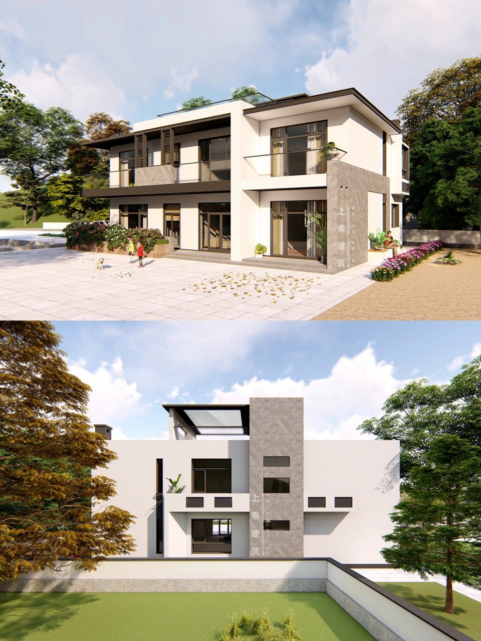 17x11米,两层四开间现代风自建别墅|附平面 项目地址:北京密云 占地