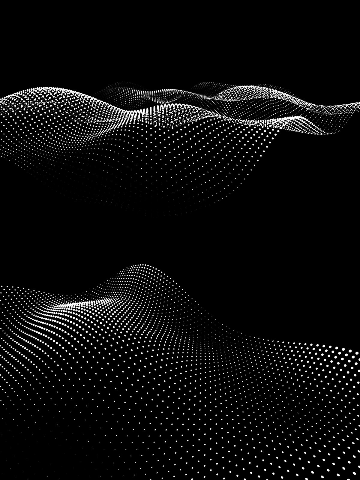 科技感波浪粒子线条素材