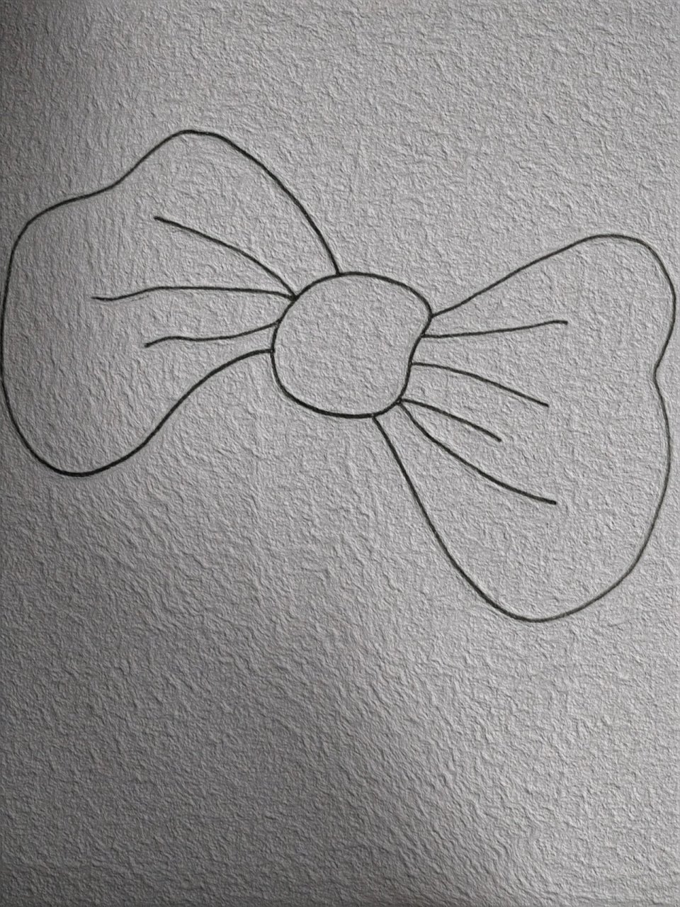 蝴蝶结简笔画教程