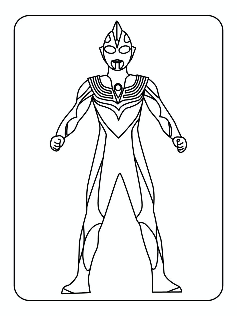 奥特曼幼儿涂色简笔画素材 100张 用绘画的方式培养孩子的想象力,快乐