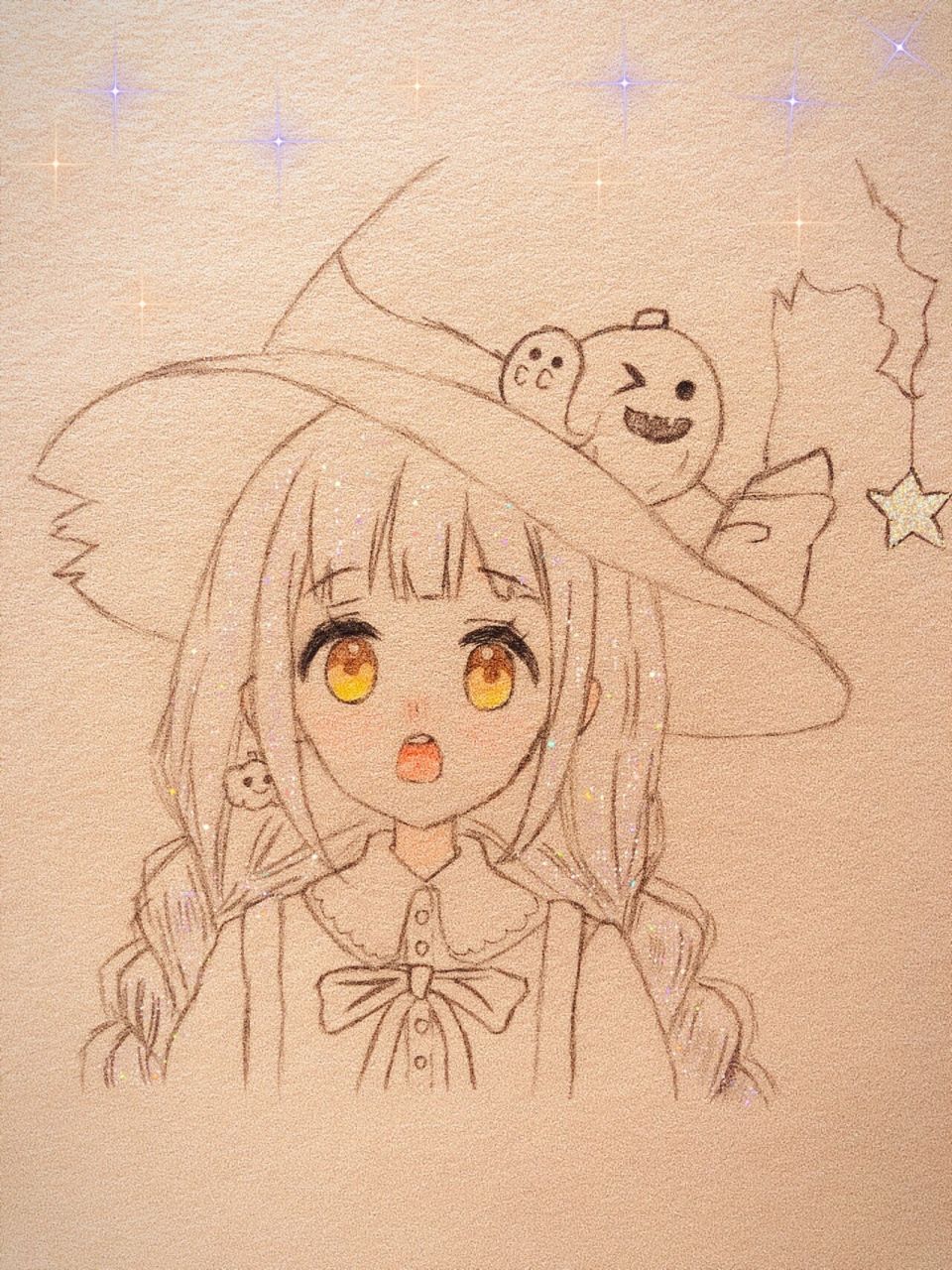 教你画可爱小女巫