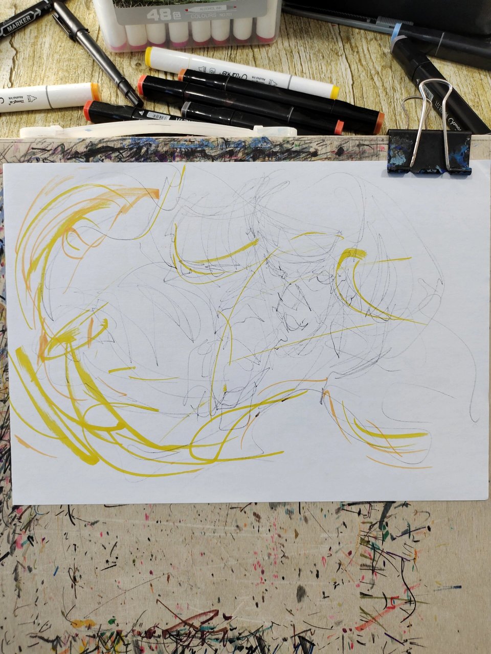 手绘动漫火影忍者人物猿飞日斩