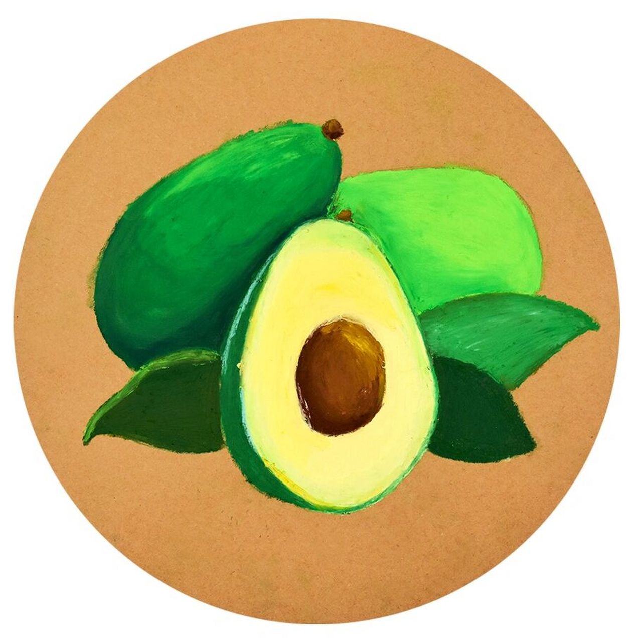 儿童画教程|油画棒写生牛油果 【教学重难点】 98 ①提供牛油果的