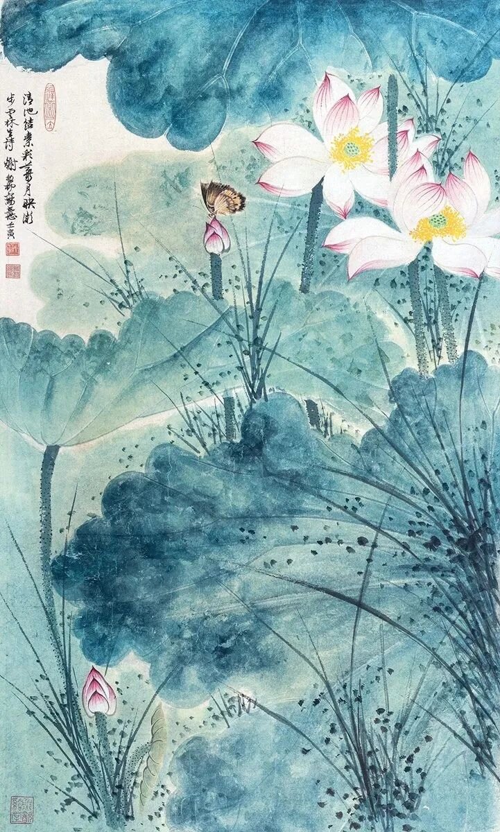 中国画家-谢稚柳画作欣赏
