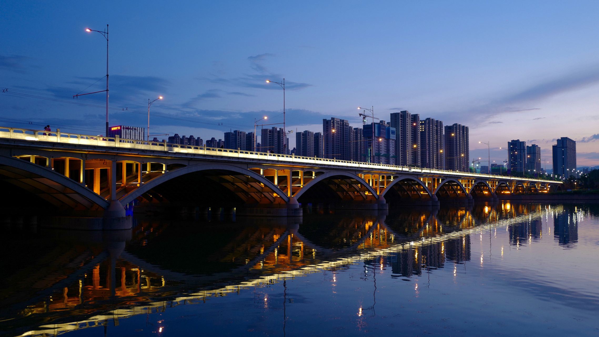 太原|汾河桥梁夜景合集97 汾河景区璀璨桥梁夜景合集91 太原夜間