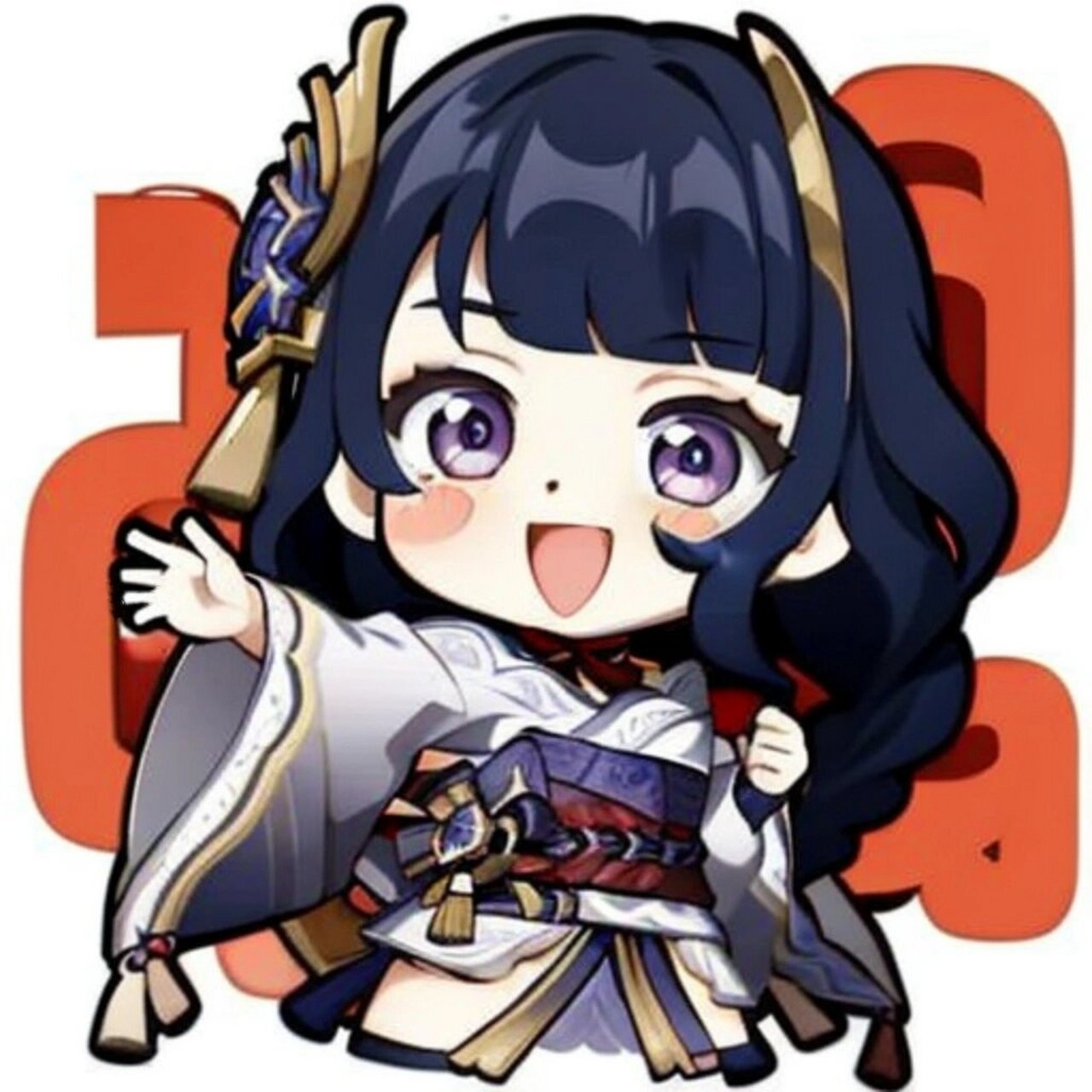 原神q版头像35:雷电将军 #雷电将军# #原神雷电将军# #我是雷电将军的