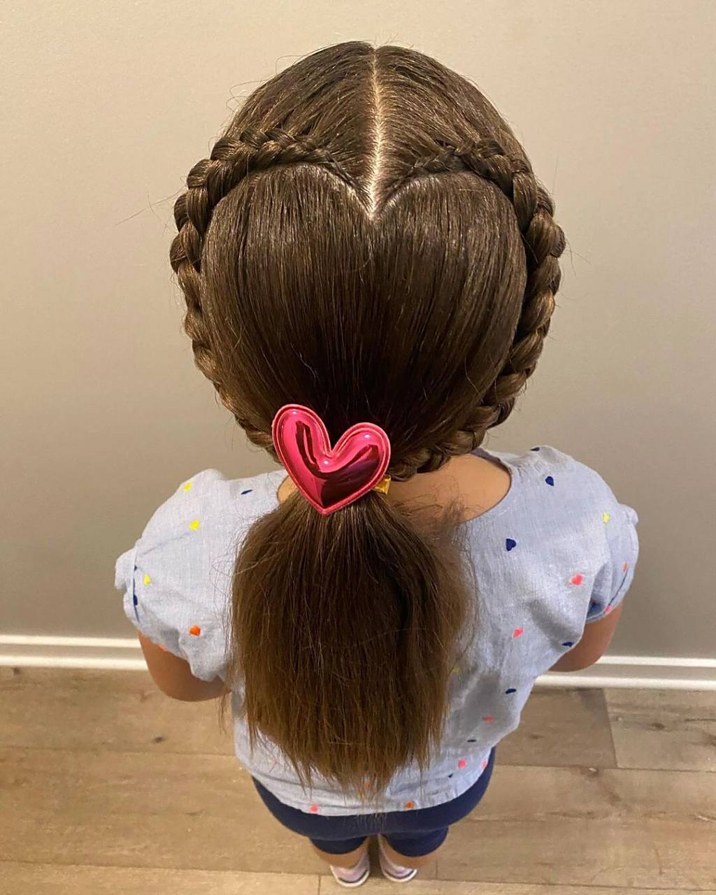 立体爱心编发 #小女孩发型# #小女孩可爱发型# #小女孩发型简单扎法