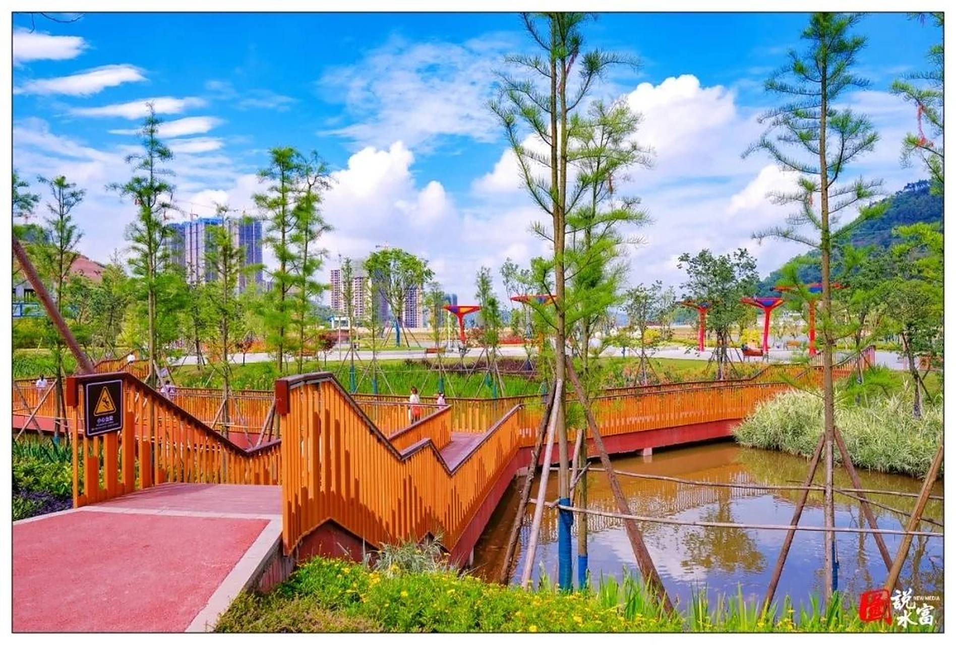 水富最美城市公园:金沙湖!