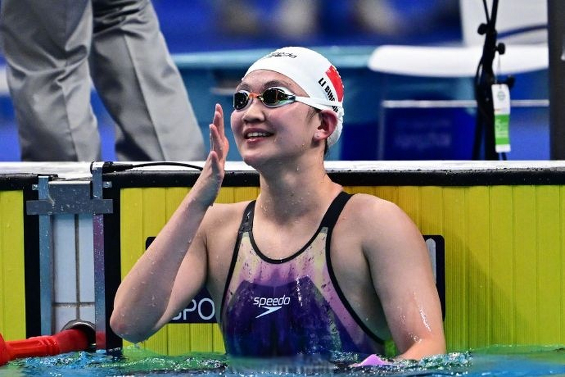 李冰洁800米自由泳金牌[威武]】杭州亚运会女子800米自由泳快组,中国