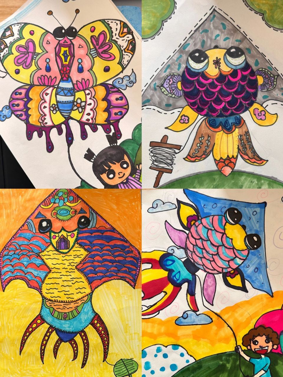 年级下册美术《风筝的魅力》   	 四月份太忙了根本没有时间整理作业