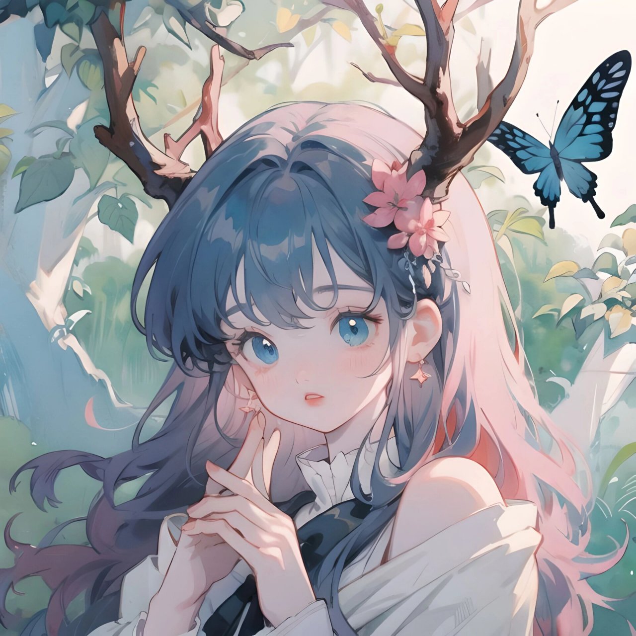 简约风小仙女头像