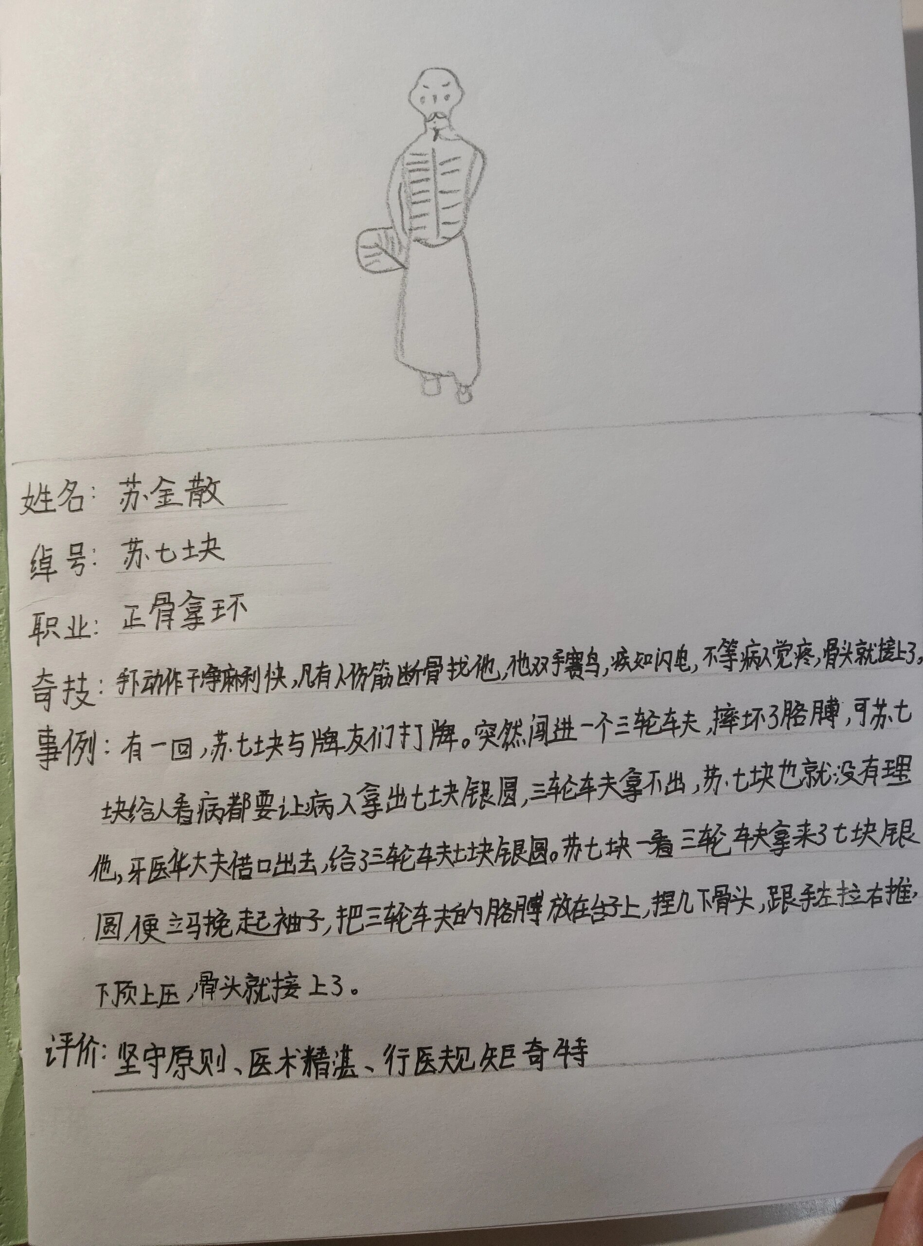 《俗世奇人》苏七块人物简介