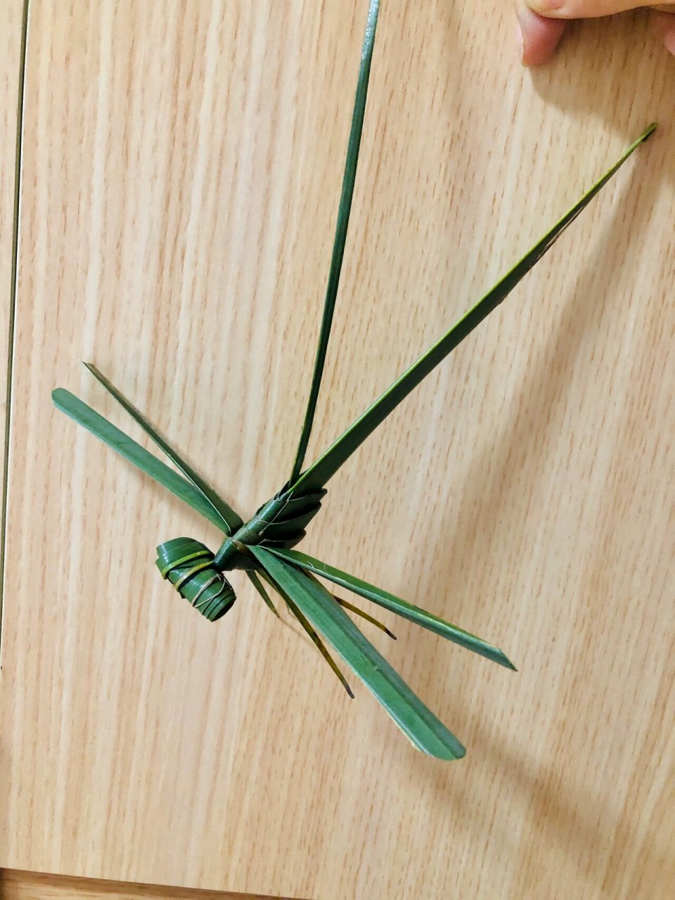 棕叶编织蜻蜓图片