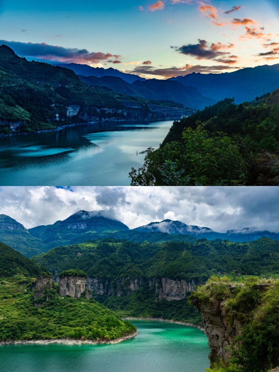 南川金山湖|晚霞 峡谷 免费露营|重庆避暑 上次匆匆路过金山湖,拍了几