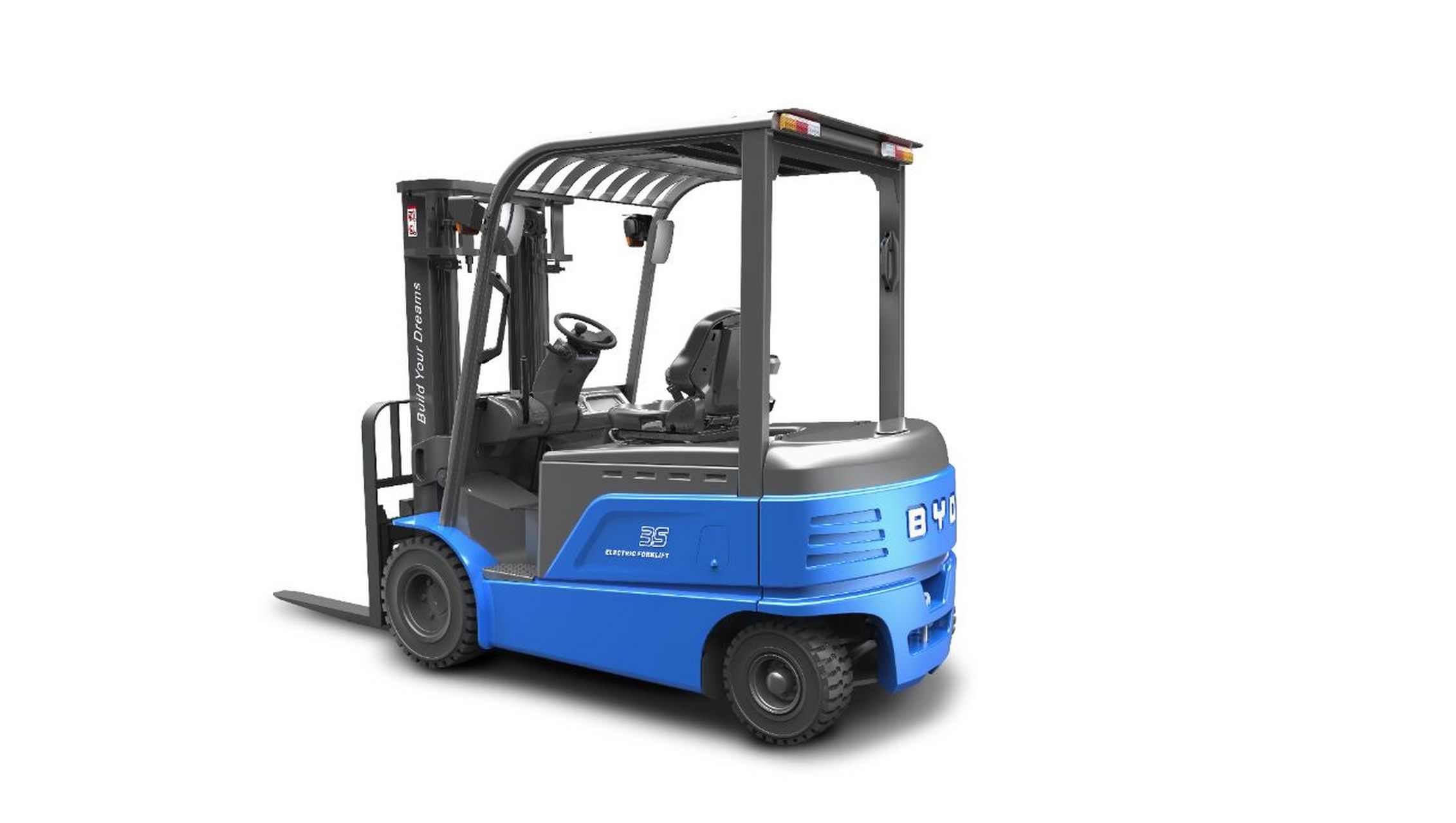 比亚迪澳洲-3.5吨四轮平衡重电叉车 荣幸为您推荐:ecb35d 比亚迪3.