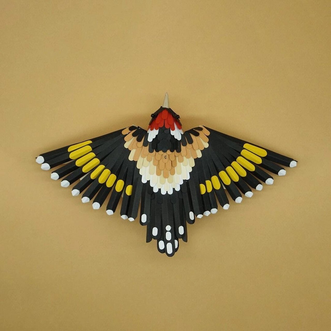 纸艺|立体纸雕 94这只鸟像真的一样6015 设计师克claire muth