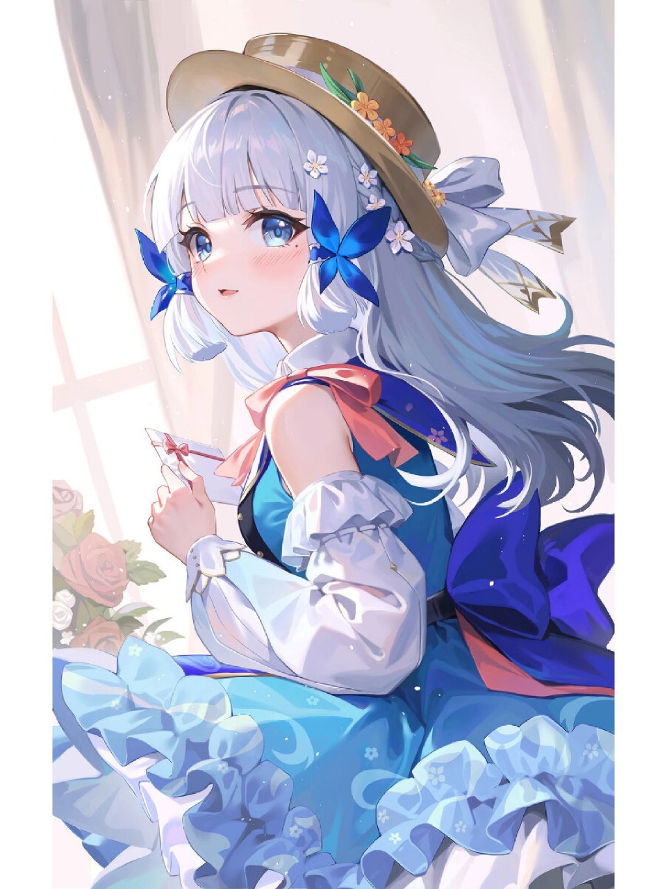 二次元美图|《原神》神里绫华·花时来信 获取原图请我,作品整理自