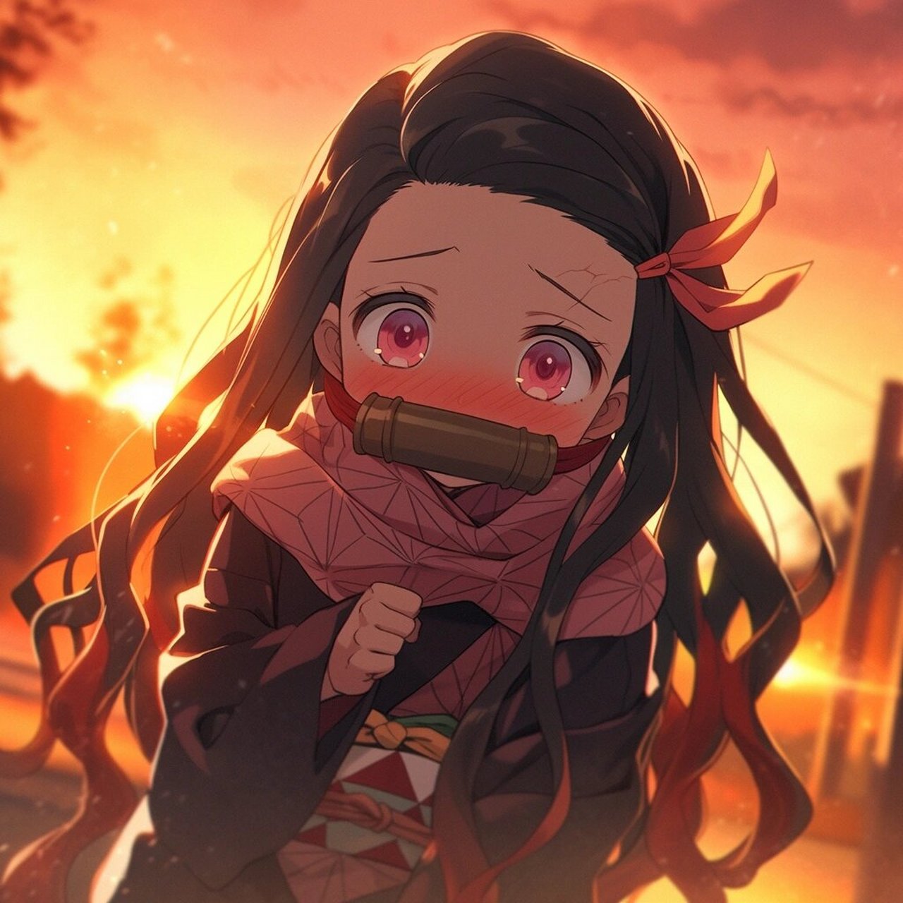 鬼灭之刃|祢豆子—可爱头像(7)