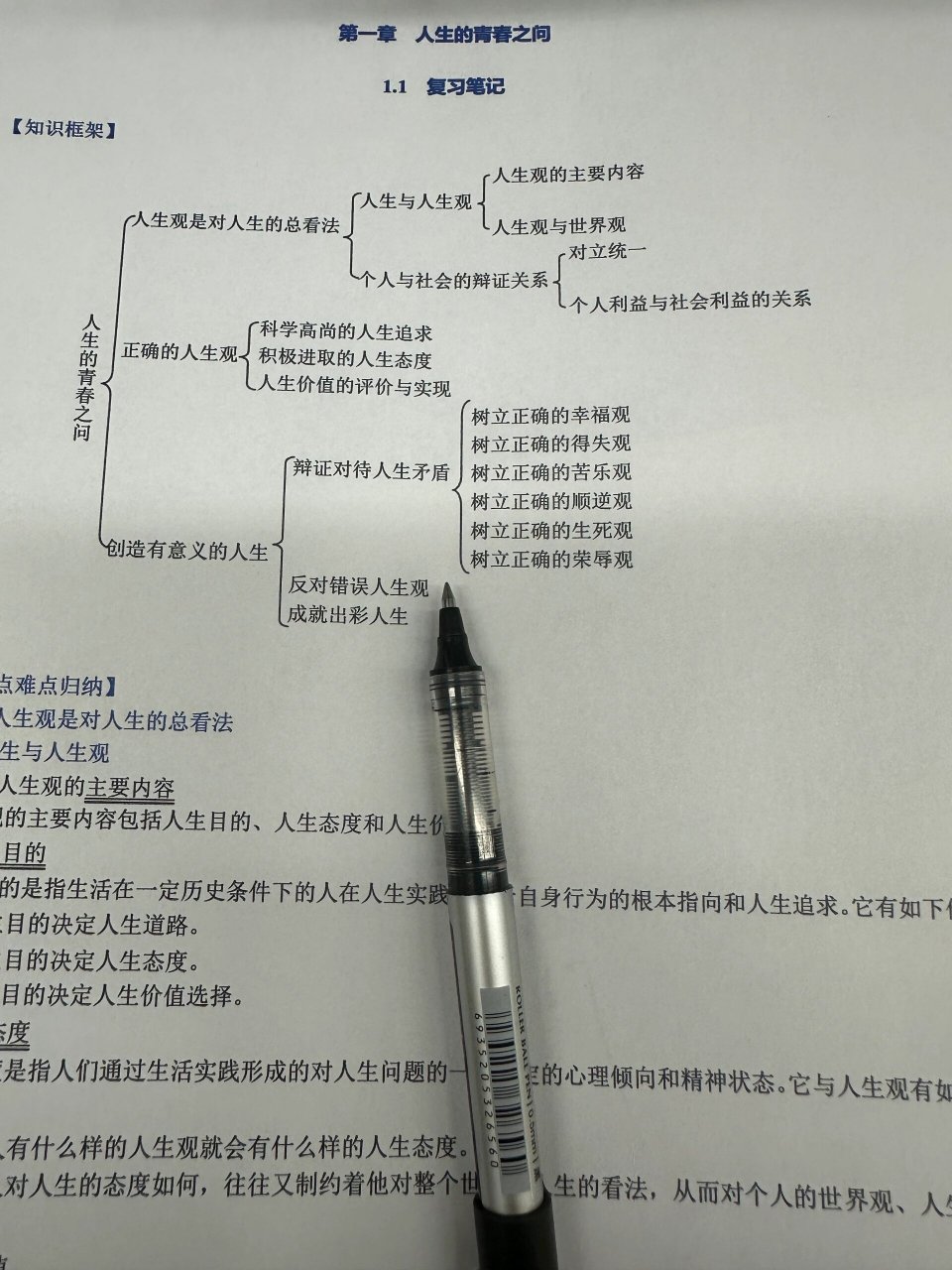 图说人生观的思维导图图片