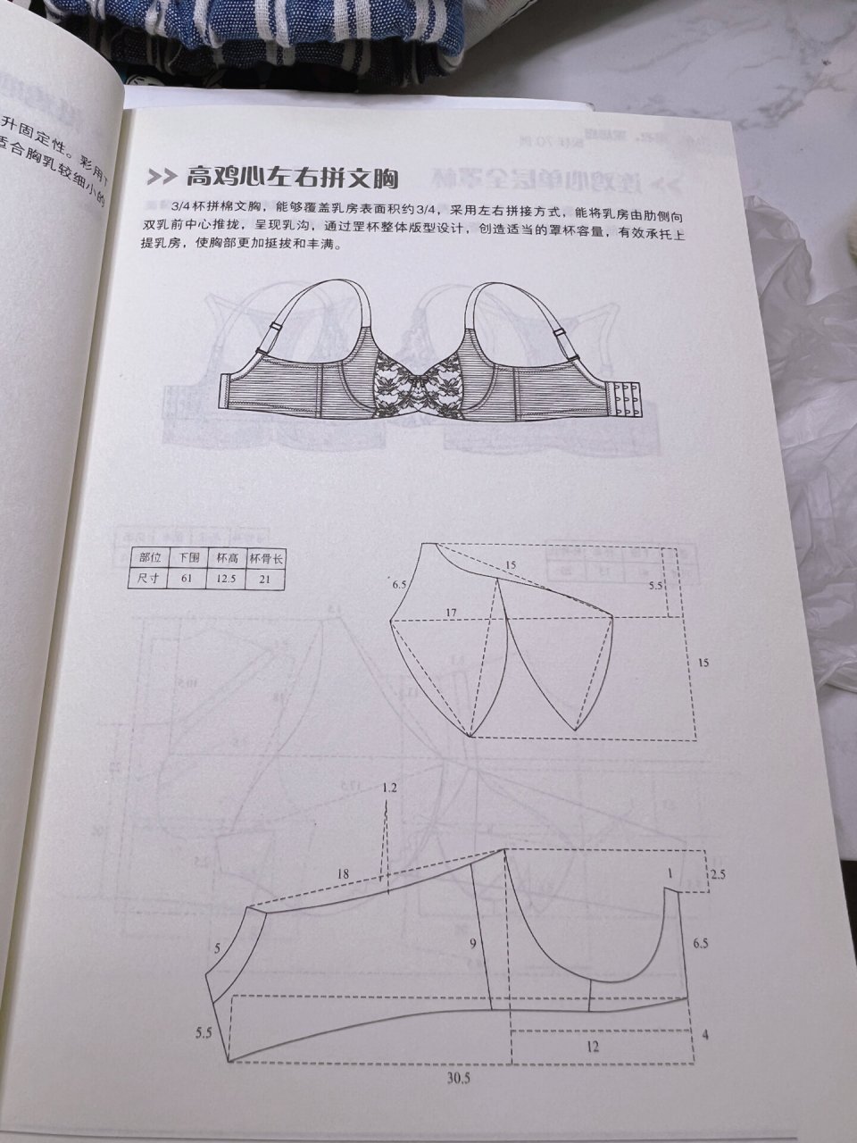 文胸的裁剪与缝制图片