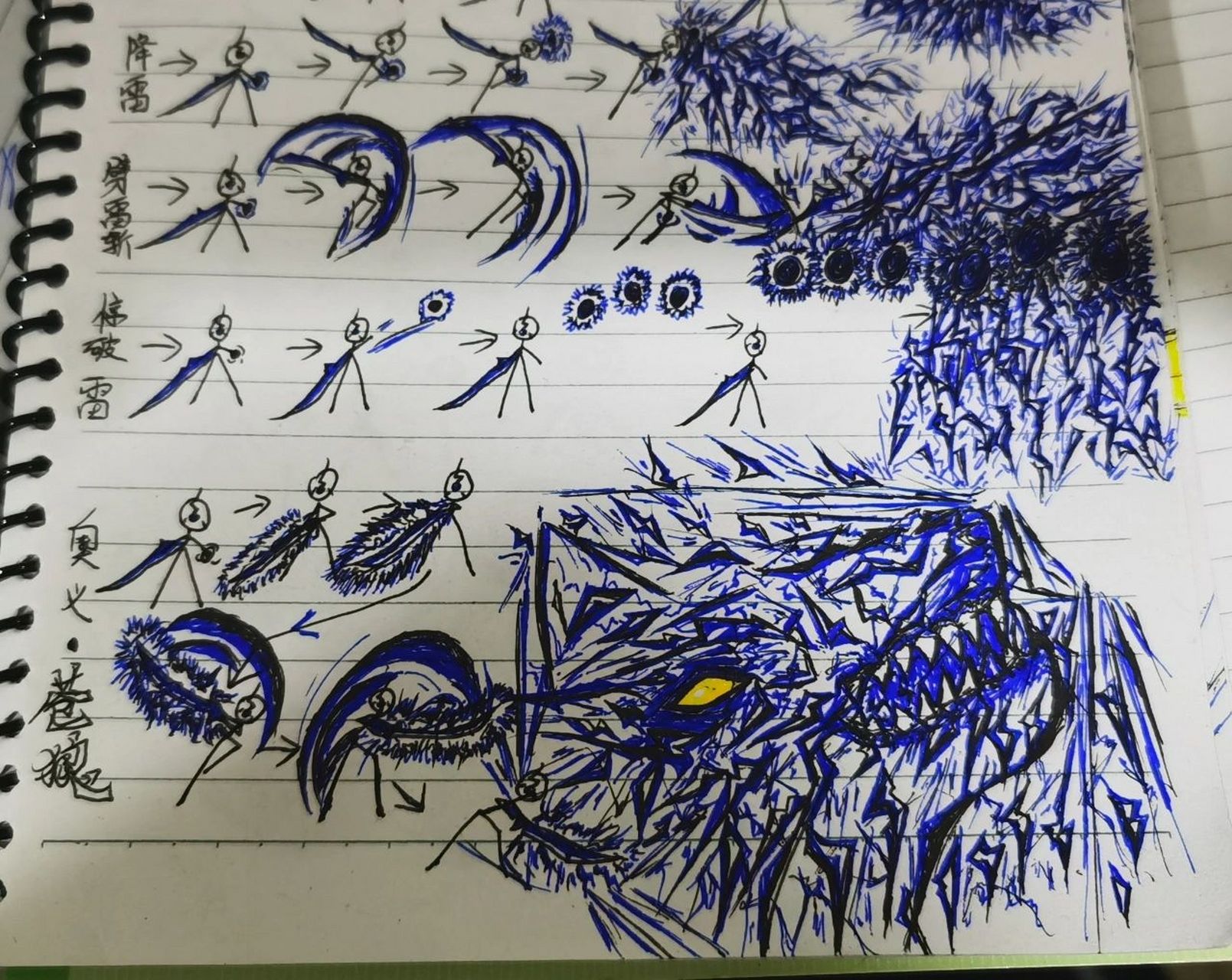 火柴人系列 蓝雷电   这个颜色比较深的