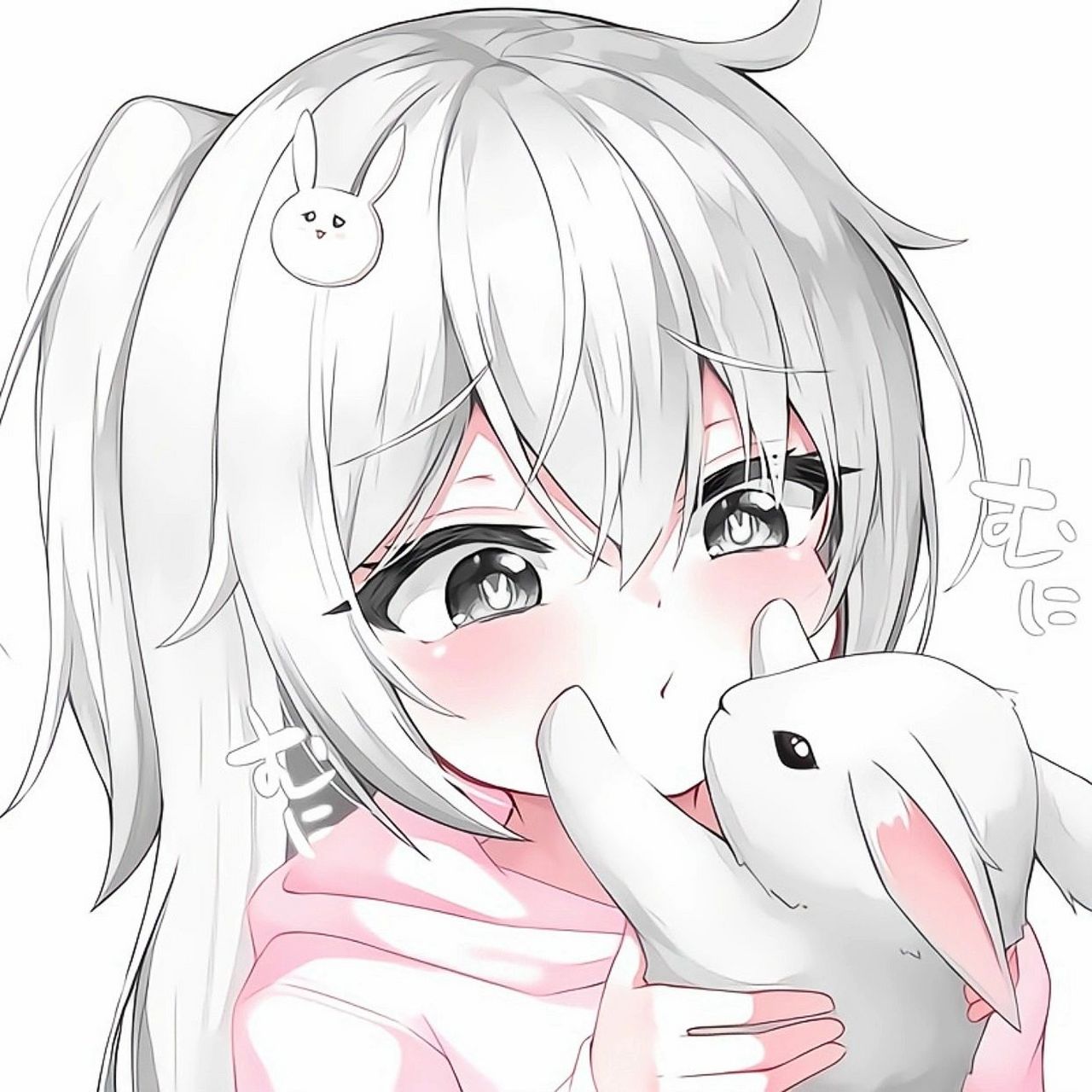 一些超级可爱的白底动漫头像2 一起换头像吧