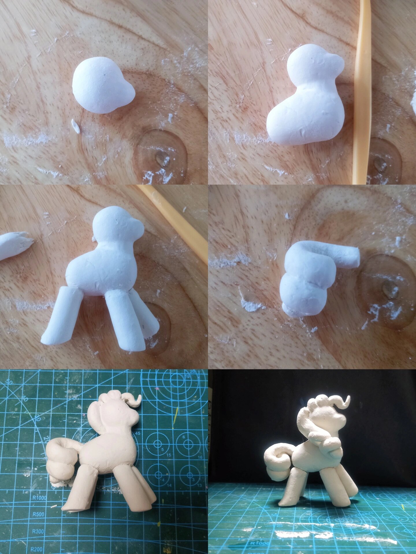 石塑粘土丨小马宝莉(附教程) 石塑粘土|小马宝莉碧琪 #石塑粘土