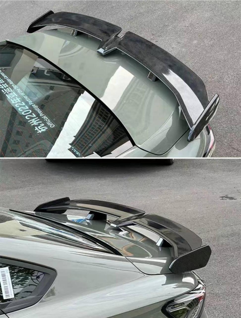 适用22款吉利缤瑞cool尾翼改装免打孔机甲大尾翼顶翼装饰外观套件,我