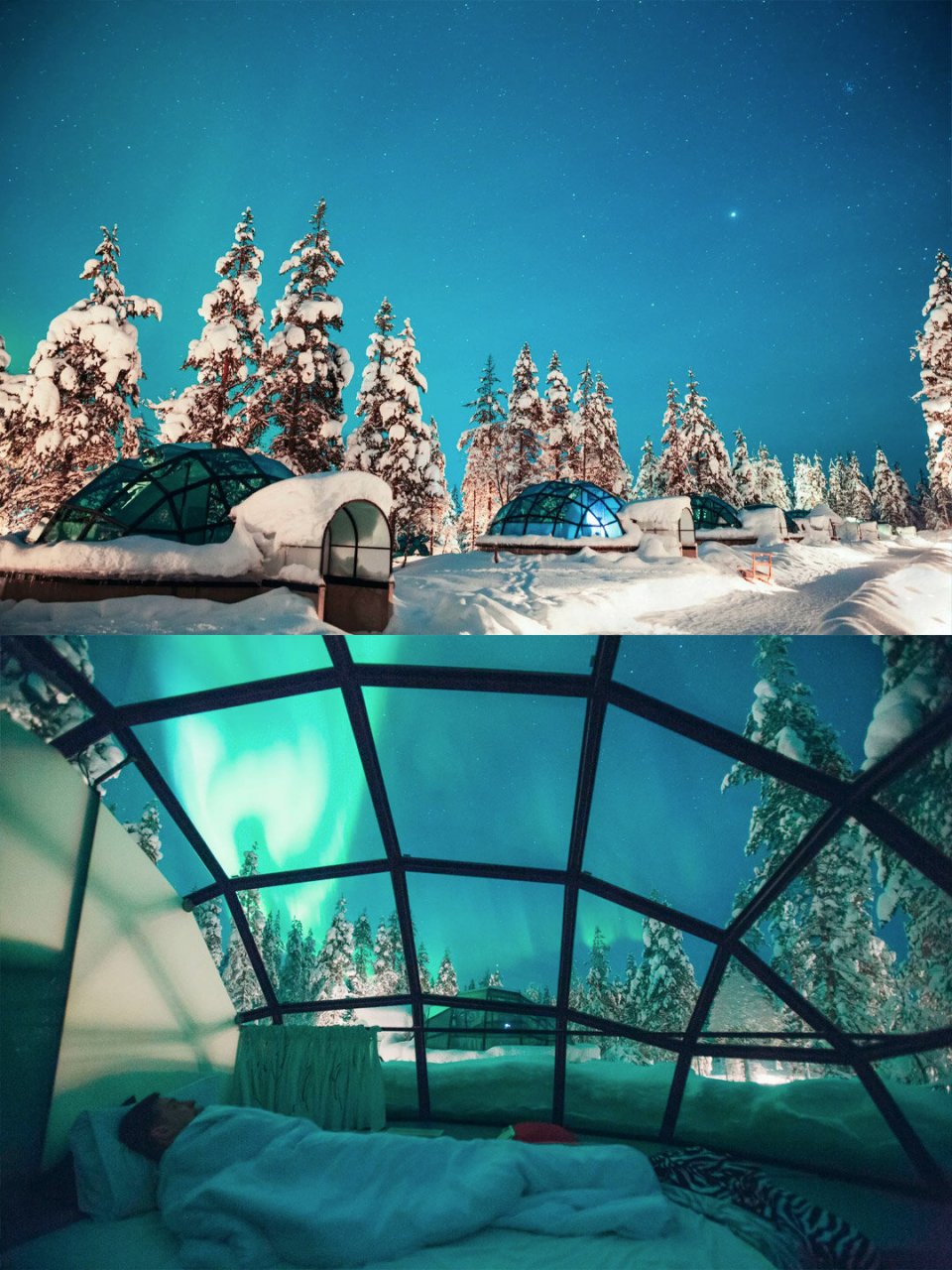 北欧6大极光玻璃屋|极光盛宴的正确打开方式 北欧冬季之旅,当入住雪地