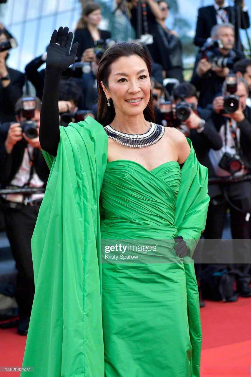 新晋奥斯卡影后杨紫琼亮相戛纳红毯.