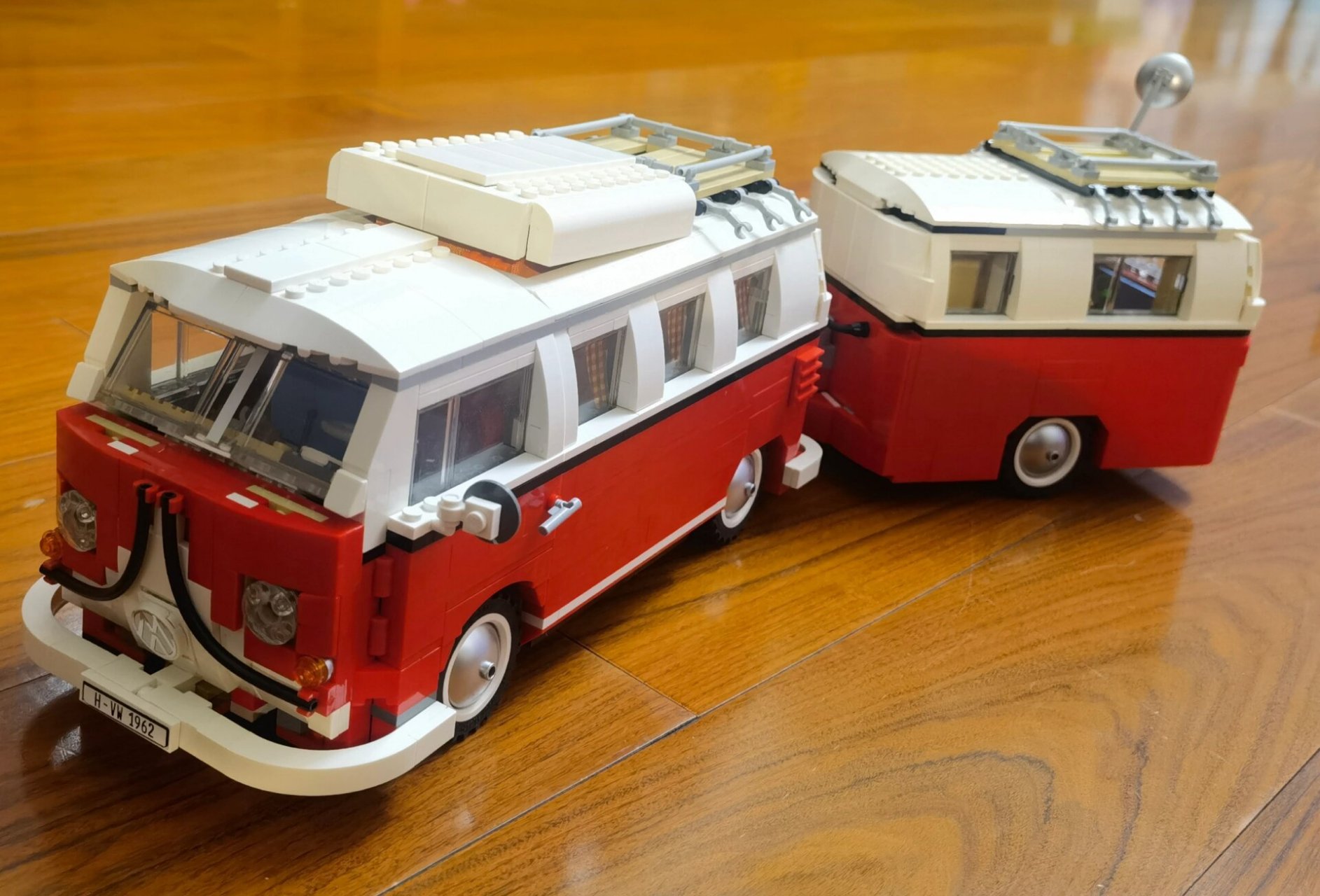 乐高大众t1拖车 经典永不过时!